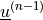 \ul{u}^{(n-1)}