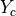 Y_c