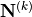 \mathbf{N}^{(k)}