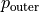 p_{\rm outer}